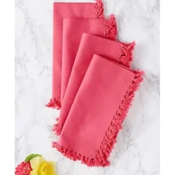 APRIL CORNELL ESSENTIAL NAPKINS SET OF 4 PINK - cozylivehome.com | we sell a wide range of comfortable household items^ Shop All