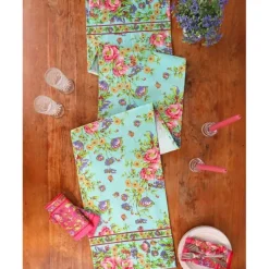 APRIL CORNELL RUNNER PENNY'S PATIO AQUA 13X72" - cozylivehome.com | we sell a wide range of comfortable household items^ Shop All