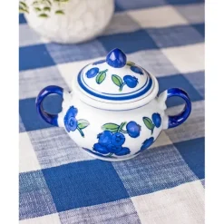 APRIL CORNELL SUGAR BOWL BLUEBERRY MULTI - cozylivehome.com | we sell a wide range of comfortable household items^ Shop All