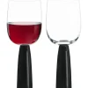 ASD10383 Set of 2 Oslo Wine Glasses Black - cozylivehome.com | we sell a wide range of comfortable household items^ Shop All