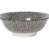 ASIAN BOWL BLACK/WHITE GEO 8" - cozylivehome.com | we sell a wide range of comfortable household items^ Shop All