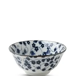 ASIAN BOWL KIKU KARAKUSA BLUE&WHT 5.75" - cozylivehome.com | we sell a wide range of comfortable household items^ Shop All