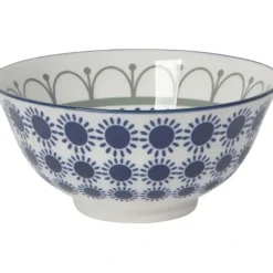 ASIAN BOWL SUN STAMPED BLK/BLU 6" - cozylivehome.com | we sell a wide range of comfortable household items^ Shop All