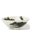 ASIAN BOWL WHT& BLK BRUSH STROKES 8" - cozylivehome.com | we sell a wide range of comfortable household items^ Shop All