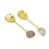 Cheap ASS684 Set of 2 Salad Servers with Agate Stone Handle - cozylivehome.com | we sell a wide range of comfortable household items Giftware