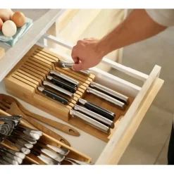 Bamboo 2 Tier Knife Organizer - cozylivehome.com | we sell a wide range of comfortable household items^ Shop All