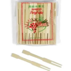 BAMBOO FRUIT FORKS 3.5" 100PC - cozylivehome.com | we sell a wide range of comfortable household items^ Shop All