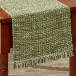 BASKETWEAVE TABLE RUNNER EVERGREEN 13" X 36" - cozylivehome.com | we sell a wide range of comfortable household items^ Shop All