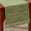 BASKETWEAVE TABLE RUNNER 13" X 54" EVERGREEN - cozylivehome.com | we sell a wide range of comfortable household items^ Shop All