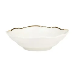 Bernadotte Serving Bowl White with Gold Rim - cozylivehome.com | we sell a wide range of comfortable household items^ Shop All