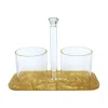 Online B2014.027.GO Acrylic Cup And Cutlery Holder with Gold Base - cozylivehome.com | we sell a wide range of comfortable household items Giftware