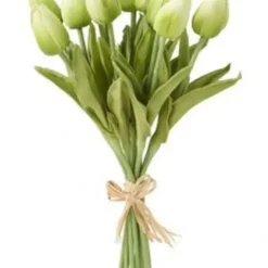 Flash Sale 11399B-GR 13.5 Inch Green Real Touch Mini Tulip Bundle (12 Stems) - cozylivehome.com | we sell a wide range of comfortable household items Giftware