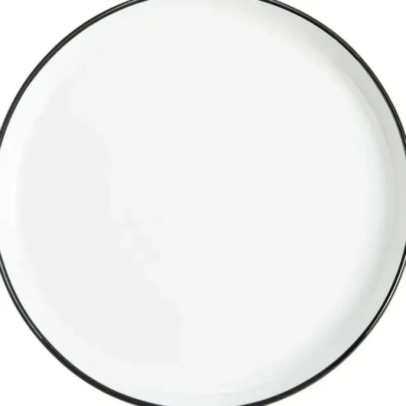 BIA Cordon Bleu Dinner Plate, Stackable (Black Rim) 10" - cozylivehome.com | we sell a wide range of comfortable household items^ Shop All