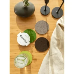 Bierfilzl Merino Wool Felt Round Coaster 4PK - cozylivehome.com | we sell a wide range of comfortable household items^ Shop All
