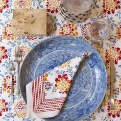 Block Canton Flower Tablecloth by Natural Habitat - cozylivehome.com | we sell a wide range of comfortable household items^ Shop All