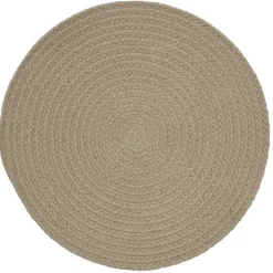 BRAIDED ROUND ESSEX PLACEMAT STONE 15" - cozylivehome.com | we sell a wide range of comfortable household items^ Shop All