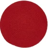 BRAIDED ROUND PLACEMAT ESSEX RED 15" - cozylivehome.com | we sell a wide range of comfortable household items^ Shop All