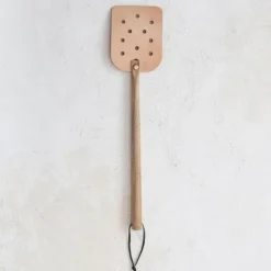 Buffalo Leather Fly Swatter with Wood Handle - cozylivehome.com | we sell a wide range of comfortable household items^ Shop All