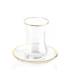 CAT2828 Set Of 6 Seder Cups No Plate Gold Rimm - cozylivehome.com | we sell a wide range of comfortable household items^ Shop All