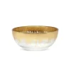 Discount CB4862 Glass Dessert Bowl with Gold Brushed Rim - cozylivehome.com | we sell a wide range of comfortable household items Giftware