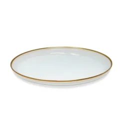 CC4827 White Alabaster Chargers with Gold Rim - cozylivehome.com | we sell a wide range of comfortable household items^ Shop All