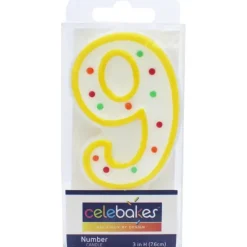 Celebakes Candle-Polka Dot, #9 - cozylivehome.com | we sell a wide range of comfortable household items^ Shop All