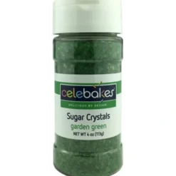 Clearance Celebakes Garden Green Sugar Crystals, 4 oz. - cozylivehome.com | we sell a wide range of comfortable household items Foods
