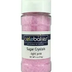 Discount Celebakes Light Pink Sugar Crystals, 4 oz. - cozylivehome.com | we sell a wide range of comfortable household items Foods