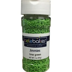 Flash Sale Celebakes Lime Green Jimmies, 3 oz. - cozylivehome.com | we sell a wide range of comfortable household items Foods