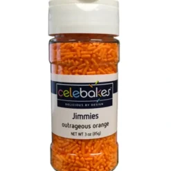 Hot Celebakes Outrageous Orange Jimmies, 3 oz. - cozylivehome.com | we sell a wide range of comfortable household items Foods