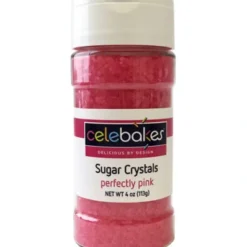 Store Celebakes Perfectly Pink Sugar Crystals, 4 oz. - cozylivehome.com | we sell a wide range of comfortable household items Foods