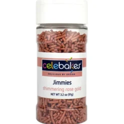 Discount Celebakes Shimmering Rose Gold Jimmies, 3 oz. - cozylivehome.com | we sell a wide range of comfortable household items Foods