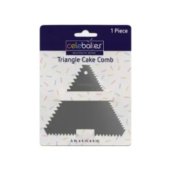 Celebakes Stainless Steel Triangle Cake Comb, 4" x 4" x 4" - cozylivehome.com | we sell a wide range of comfortable household items^ Shop All
