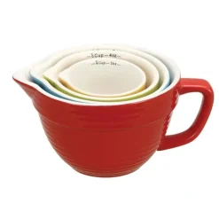 CERAMIC BATTER BOWL MEASURING CUPS/ SET OF 4 - cozylivehome.com | we sell a wide range of comfortable household items^ Shop All