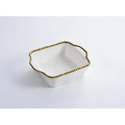 CER-2657-WG Square Gold Banking Dish - cozylivehome.com | we sell a wide range of comfortable household items^ Shop All