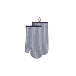 Discount Chambray Stripe Oven Mitt Set of 2 Blue - cozylivehome.com | we sell a wide range of comfortable household items Housewares