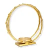 Sale CH2127G Gold Circle Hurricane Candle Holder Medium 13.75"D 14.5"H - cozylivehome.com | we sell a wide range of comfortable household items Giftware