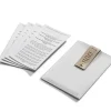 CH-PU-CS-W-GO Chanukah Brachos Leather Card Set - White and Gold - cozylivehome.com | we sell a wide range of comfortable household items^ Shop All