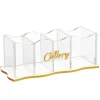 Best Sale CHW01G Wave Cutlery Holder - Gold - cozylivehome.com | we sell a wide range of comfortable household items Giftware
