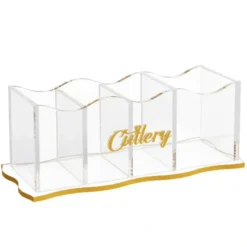 Best Sale CHW01G Wave Cutlery Holder - Gold - cozylivehome.com | we sell a wide range of comfortable household items Giftware