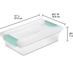 Clear Storage Clip Box -11x6.5x2.75 - cozylivehome.com | we sell a wide range of comfortable household items^ Shop All