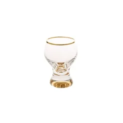 Clearance CLG827 Set of 6 Liquor Glasses with Gold Stem and Rim - cozylivehome.com | we sell a wide range of comfortable household items Giftware