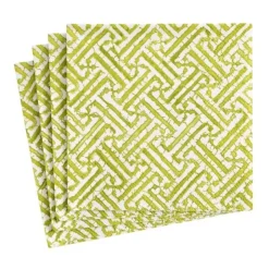 COCKTAIL NAPKIN FRETWORK MOSS GREEN - cozylivehome.com | we sell a wide range of comfortable household items^ Shop All