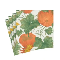 COCKTAIL NAPKIN HEIRLOOM PUMPKINS IVORY - cozylivehome.com | we sell a wide range of comfortable household items^ Shop All