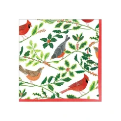 COCKTAIL NAPKIN SONGBIRDS AND HOLLY - cozylivehome.com | we sell a wide range of comfortable household items^ Shop All