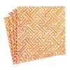 COCKTAIL NAPKINS FRETWORK ORANGE - cozylivehome.com | we sell a wide range of comfortable household items^ Shop All