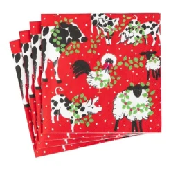 COCKTAIL NAPKINS XMAS FARM - cozylivehome.com | we sell a wide range of comfortable household items^ Shop All