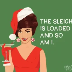 COCKTAIL PAPER NAPKIN THE SLEIGH IS LOADED - cozylivehome.com | we sell a wide range of comfortable household items^ Shop All