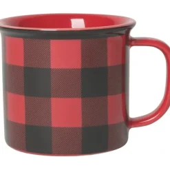 COFFEE MUG BUFFALO CHECK RED/BLK - cozylivehome.com | we sell a wide range of comfortable household items^ Shop All