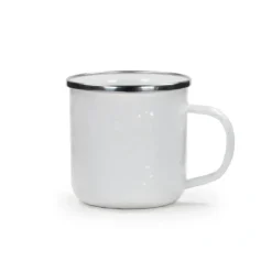 COFFEE MUG ENAMEL 12 OZ WHT - cozylivehome.com | we sell a wide range of comfortable household items^ Shop All
